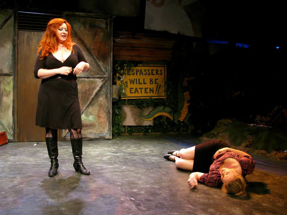 Eleanor (Jennifer Christina DeRosa) prepares to leave Margo for dead.