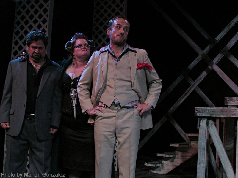 Dix (Mike Mahaffey), Big Momma Bob (Alyssa Preston) & Hoss (Pete Caslavka), up to no good.